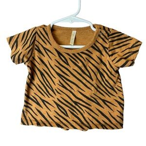 Rylee + Cru Tee Tiger Stripe Animal Print Tee 3-6M